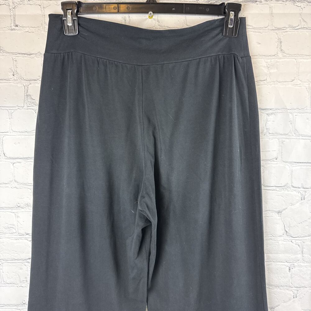 Matilda Jane XL Black Wide Leg Pants Artsy Boho Tiered Hem Relaxed Pull On - Picture 6 of 11